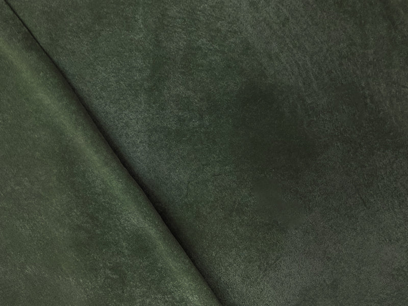 Green-Gray Rayon Solid Vintage-Distressed Look Voile Fabric