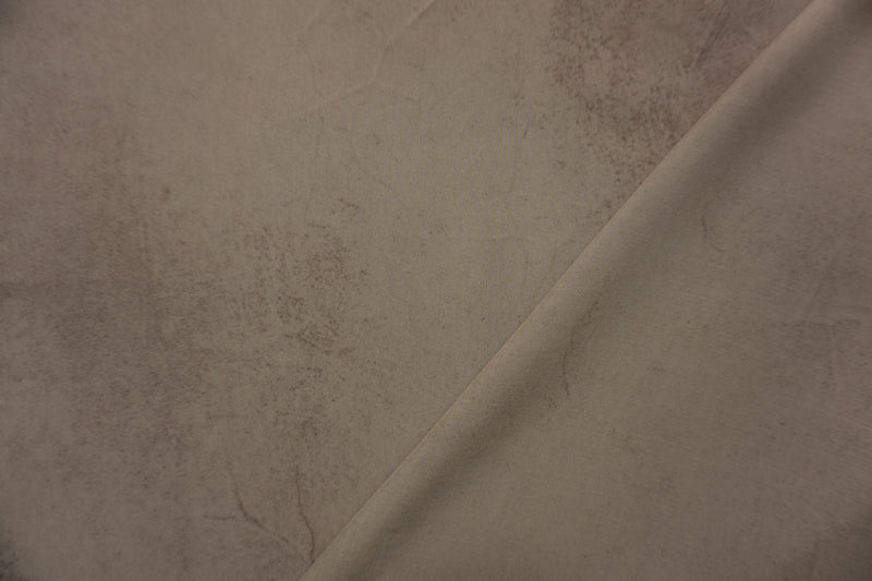 Taupe Beige-Gray Rayon Heather Vintage-Distressed Look Voile Fabric