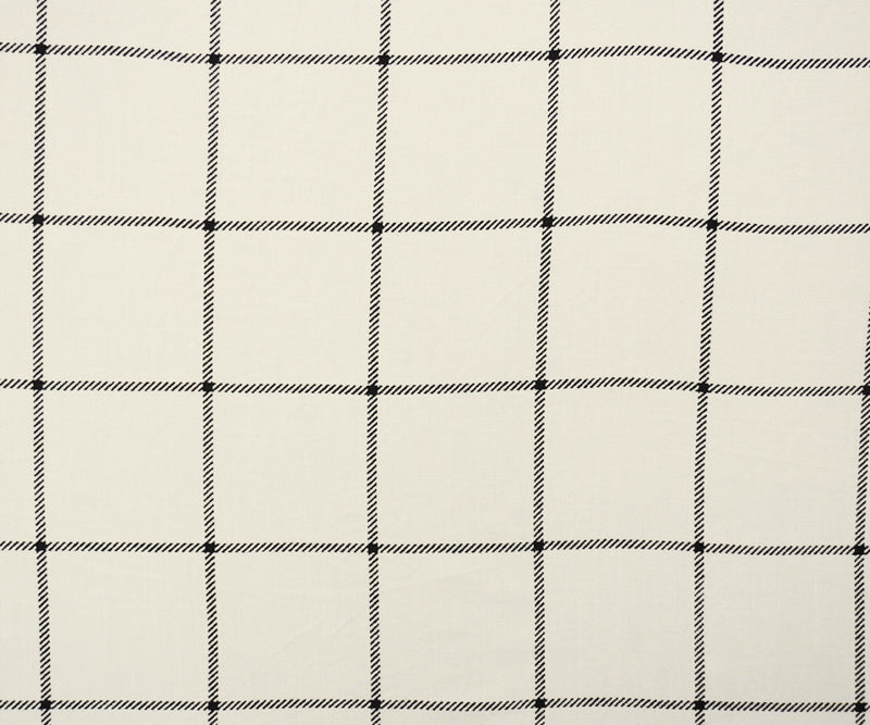 White-Black Rayon Check Printed Challis Woven Fabric