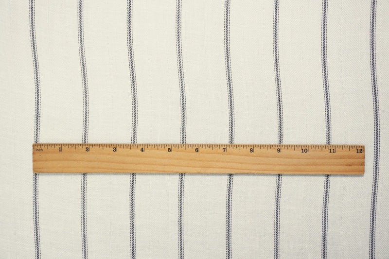 White-Black Rayon Stripe Herringbone Twill Woven Fabric