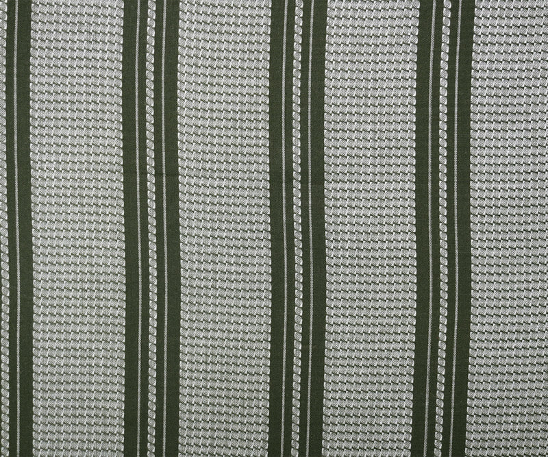 Gray-White Rayon Cotton Stripe Dobby Woven Fabric