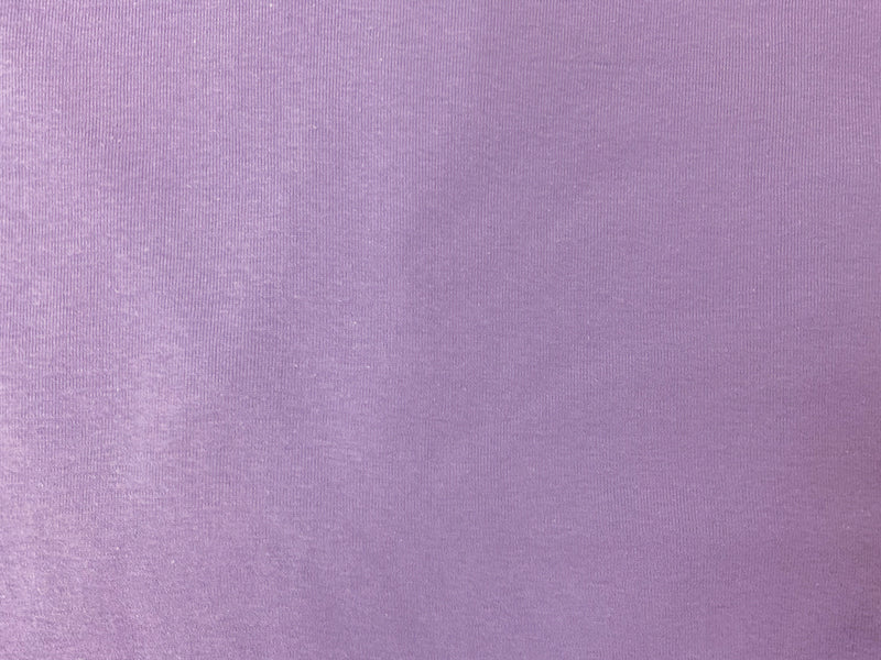 Purple Organic Cotton Solid 1X1 Rib Knit Fabric