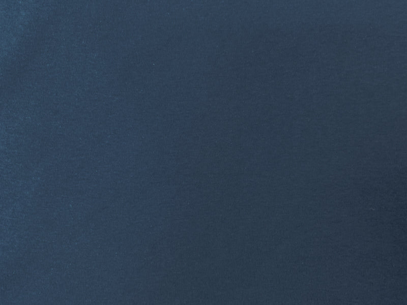4 YD PC-Blue Organic Cotton Solid 1X1 Rib Knit Fabric