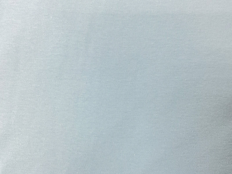 3 1/2 YD PC-Blue Organic Cotton Solid 1X1 Rib Knit Fabric