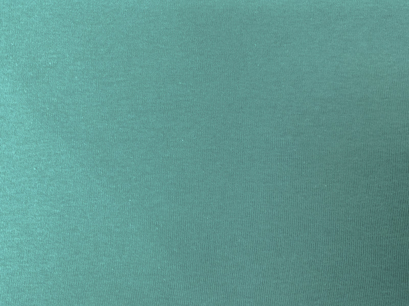 3 5/8 YD PC-Green Organic Cotton Solid 1X1 Rib Knit Fabric