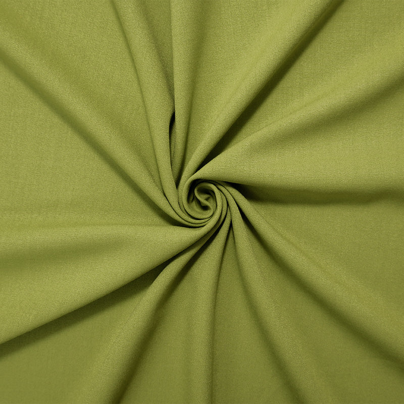 Green Poly Rayon Spandex Stretch Solid Woven Suiting Fabric