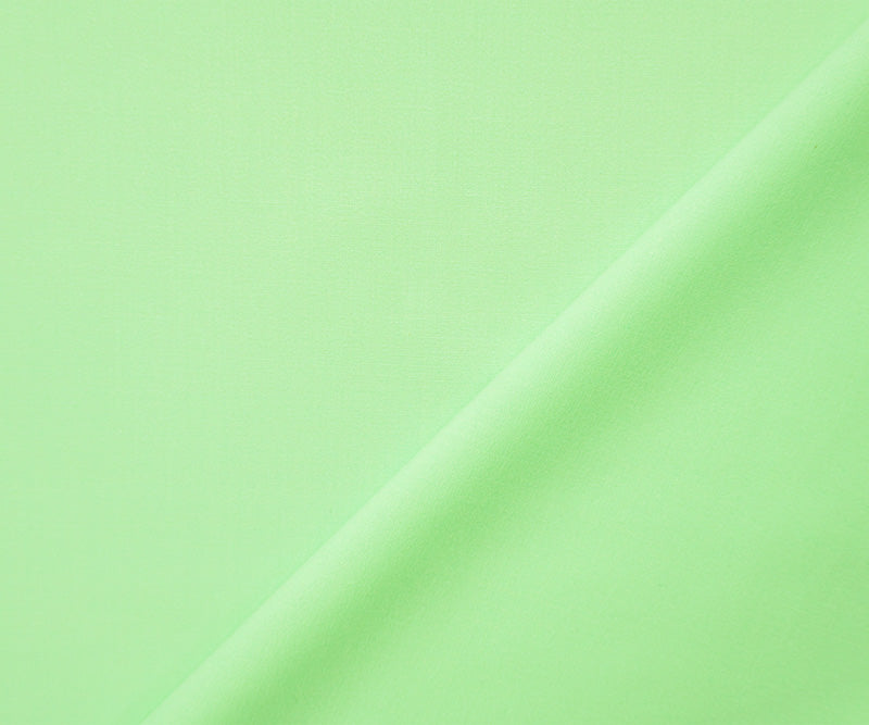 3 YD PC-Light Green Poly Rayon Spandex Stretch Solid Woven Suiting Fabric