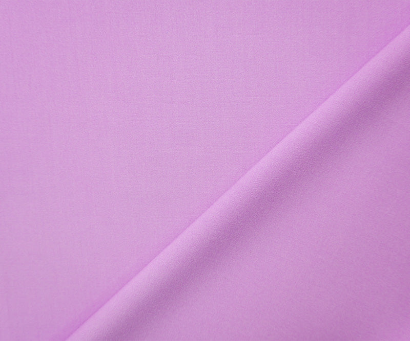 Lavender Purple Poly Rayon Stretch Solid Woven Suiting Fabric