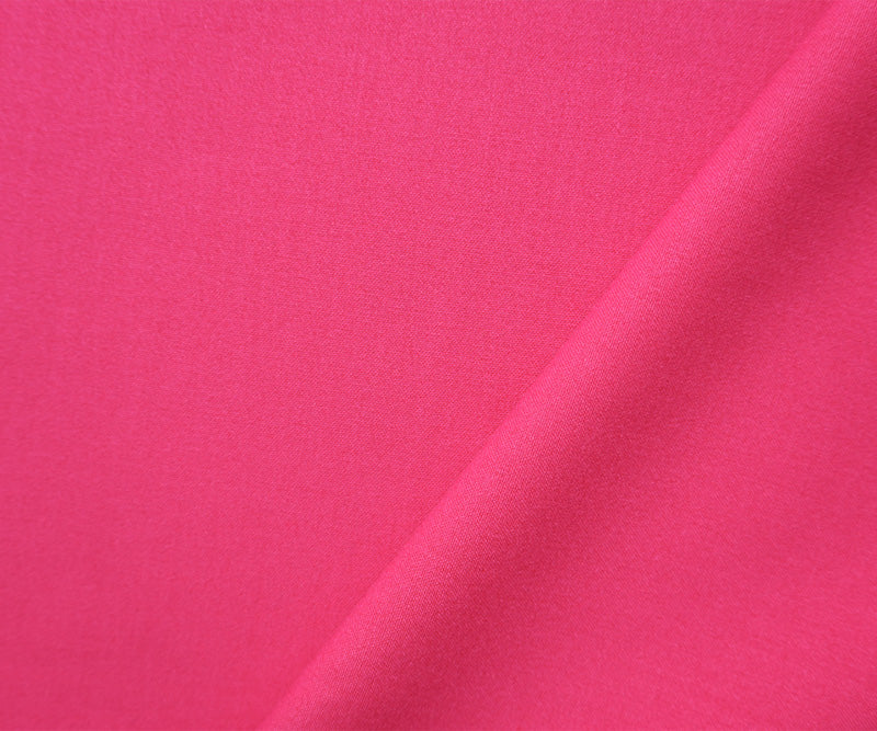 Hot Pink Poly Rayon Spandex Stretch Solid Woven Suiting Fabric