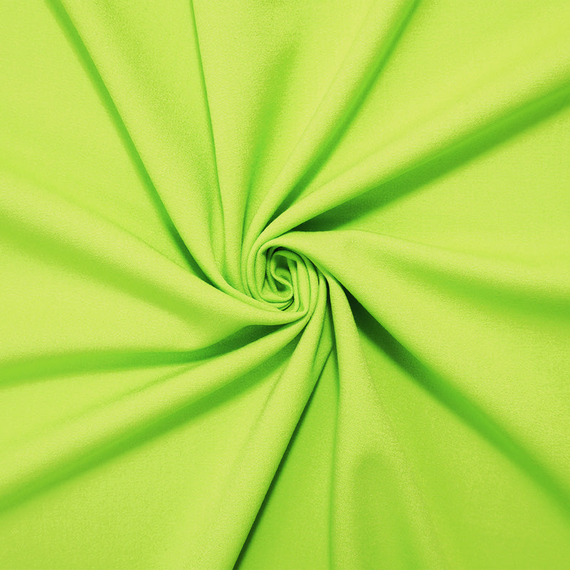 Green Poly Rayon Spandex Stretch Solid Woven Suiting Fabric