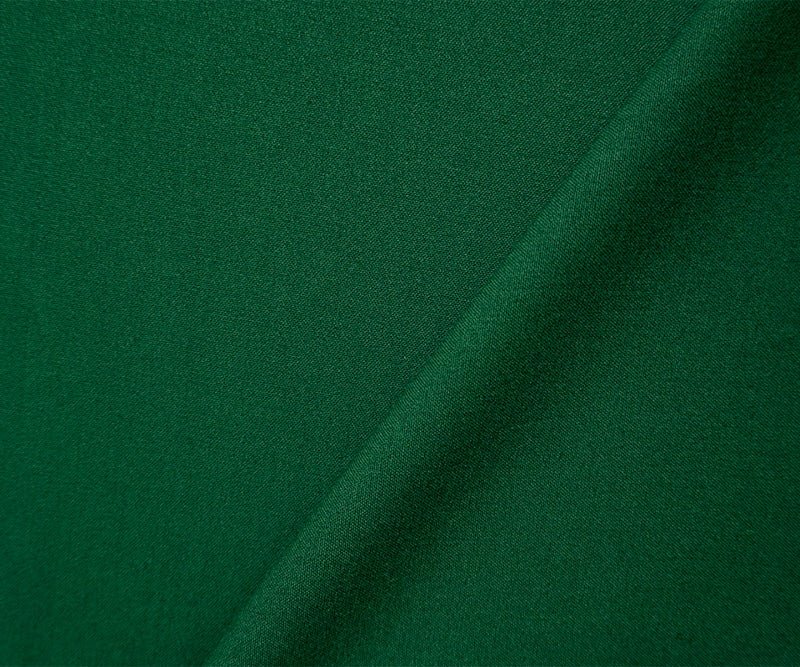 Deep Green Poly Rayon Spandex Stretch Solid Woven Suiting Fabric