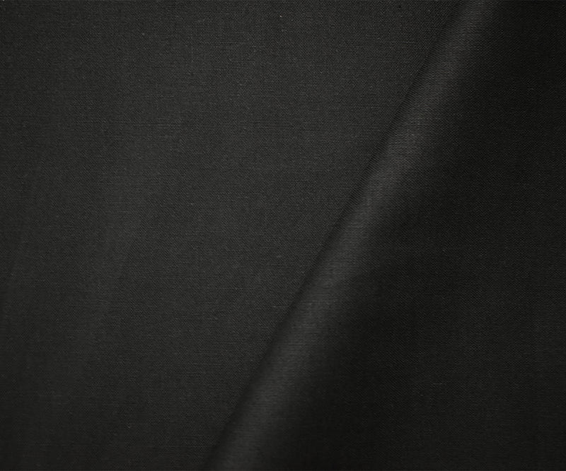 Black Cotton Solid Quality Quilting Woven Fabric