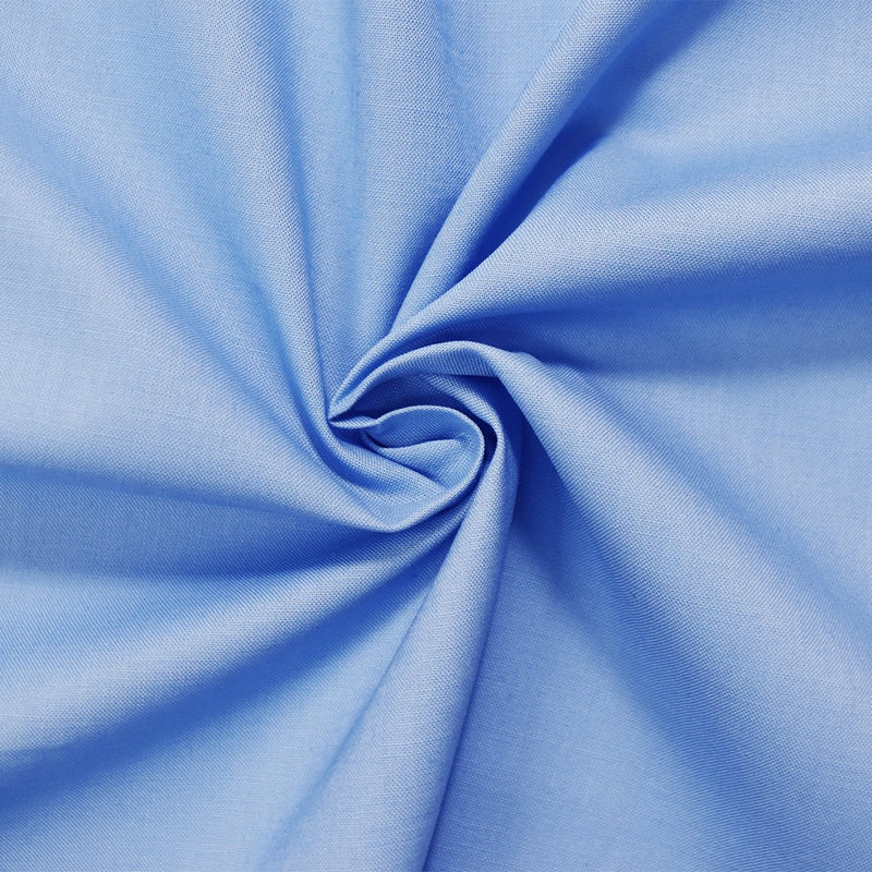Medium Blue Cotton Solid Quality Quilting Woven Fabric