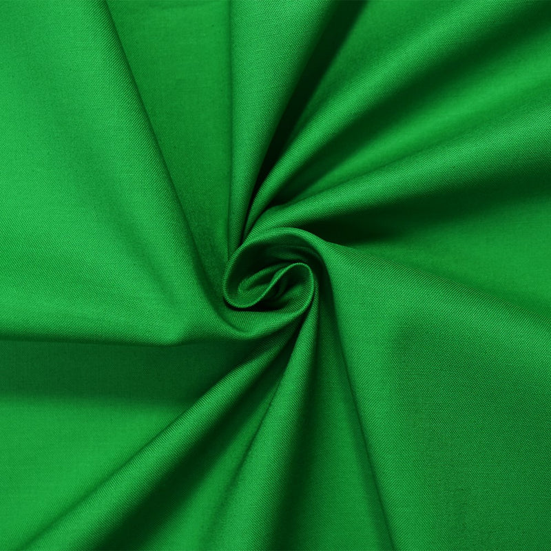 Green Cotton Solid Quality Quilting Woven Fabric