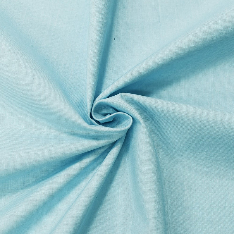 Light Blue Cotton Solid Quality Quilting Woven Fabric