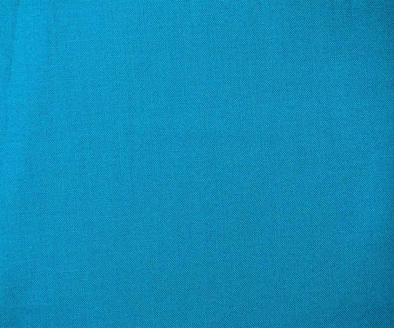 Teal Blue Cotton Solid Quality Quilting Woven Fabric