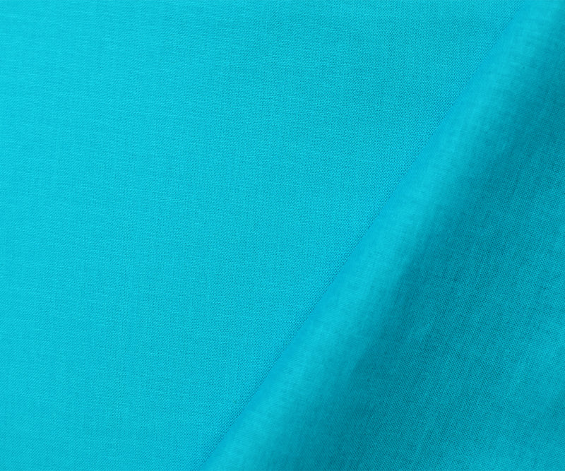 Turquoise Cotton Solid Quality Quilting Woven Fabric