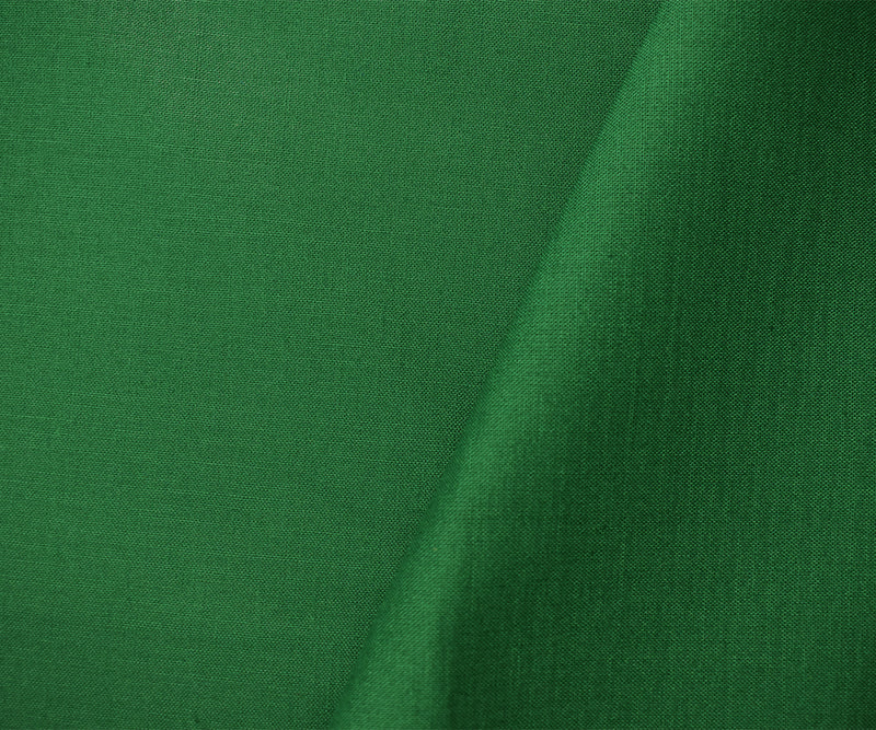 Green Cotton Solid Quality Quilting Woven Fabric