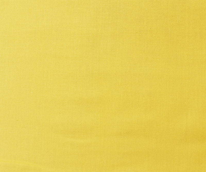 Yellow Cotton Solid Quality Quilting Woven Fabric