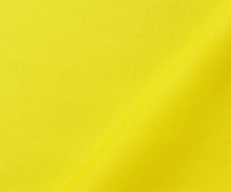 Yellow Cotton Solid Quality Quilting Woven Fabric