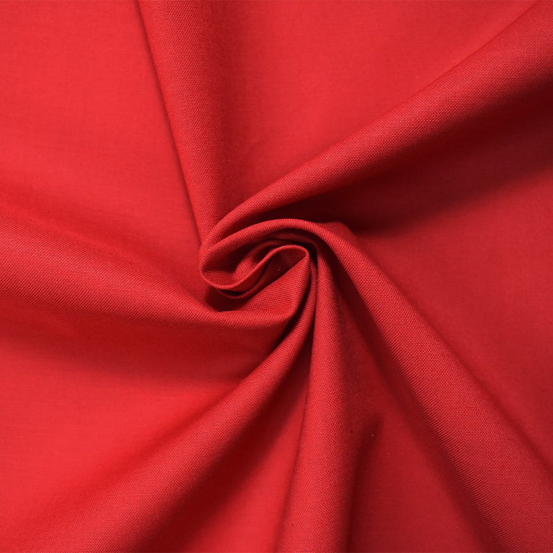 Red Cotton Solid Quality Quilting Woven Fabric