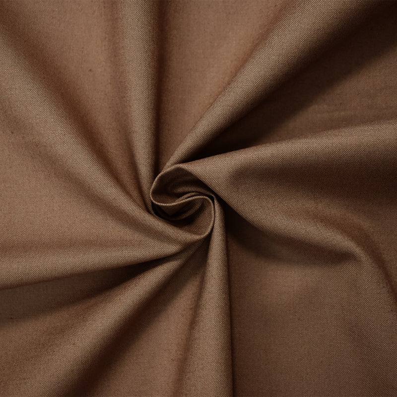 Medium Brown Cotton Solid Quality Quilting Woven Fabric