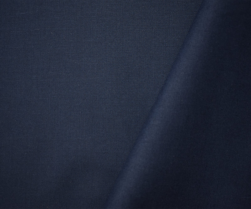 1 3/8 YD PC-Navy Blue Cotton Solid Quality Quilting Woven Fabric