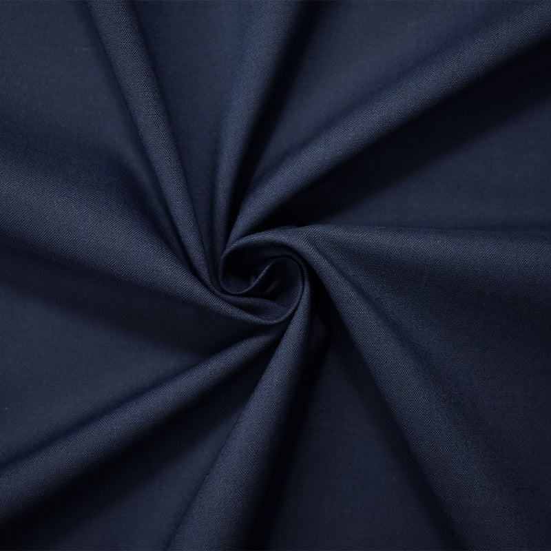 1 5/8 YD PC-Navy Blue Cotton Solid Quality Quilting Woven Fabric