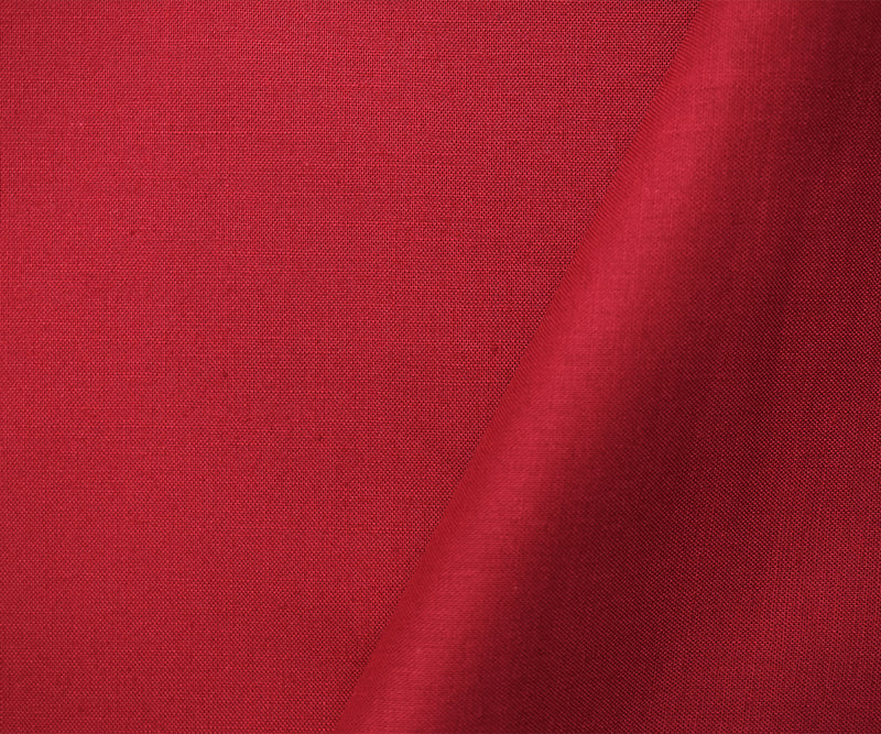 Red Cotton Solid Quality Quilting Woven Fabric