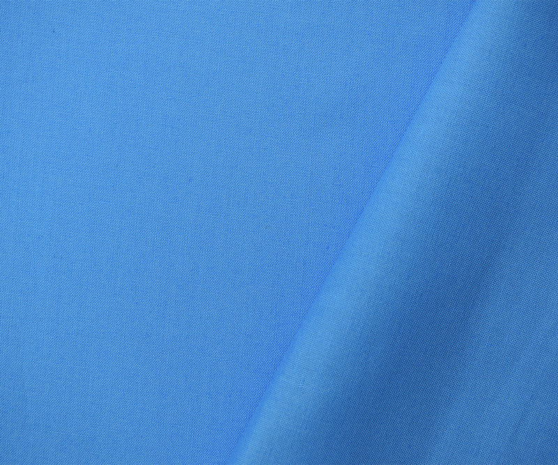 Blue Cotton Solid Quality Quilting Woven Fabric