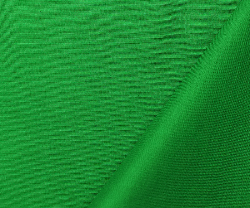 Green Cotton Solid Quality Quilting Woven Fabric