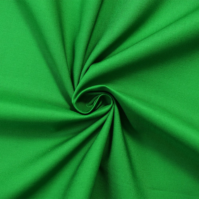 Green Cotton Solid Quality Quilting Woven Fabric