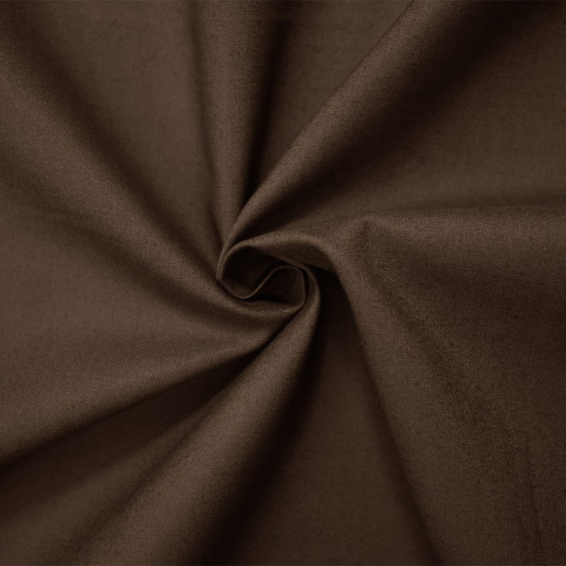 Brown Cotton Solid Quality Quilting Woven Fabric