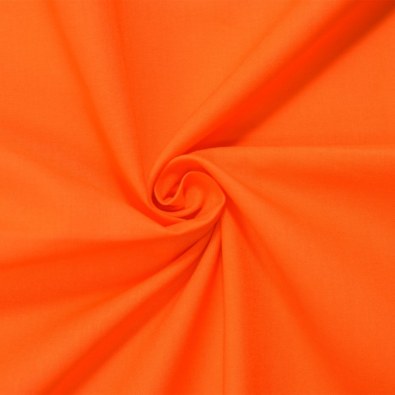 Orange Cotton Solid Quality Quilting Woven Fabric