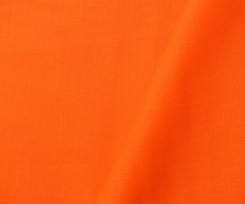 Orange Cotton Solid Quality Quilting Woven Fabric