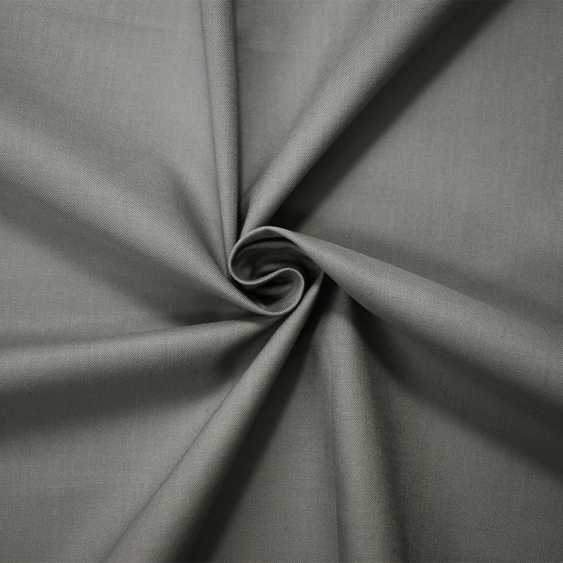 Gray Cotton Solid Quality Quilting Woven Fabric