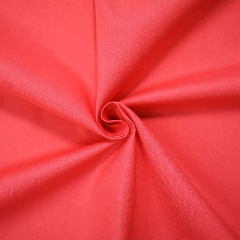 Coral Pink Cotton Solid Quality Quilting Woven Fabric