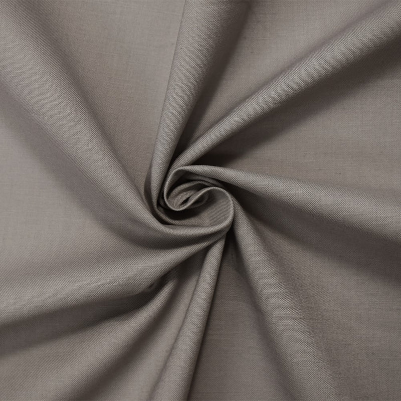 Gray Cotton Solid Quality Quilting Woven Fabric