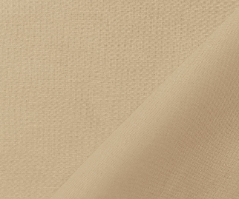 Tea Dyed Beige Cotton Muslin Woven Fabric