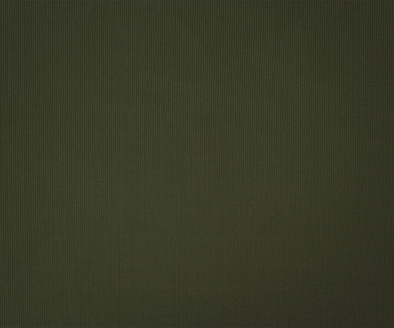Deep Green Famous Maker Nylon Spandex Solid Rib Knit Fabric