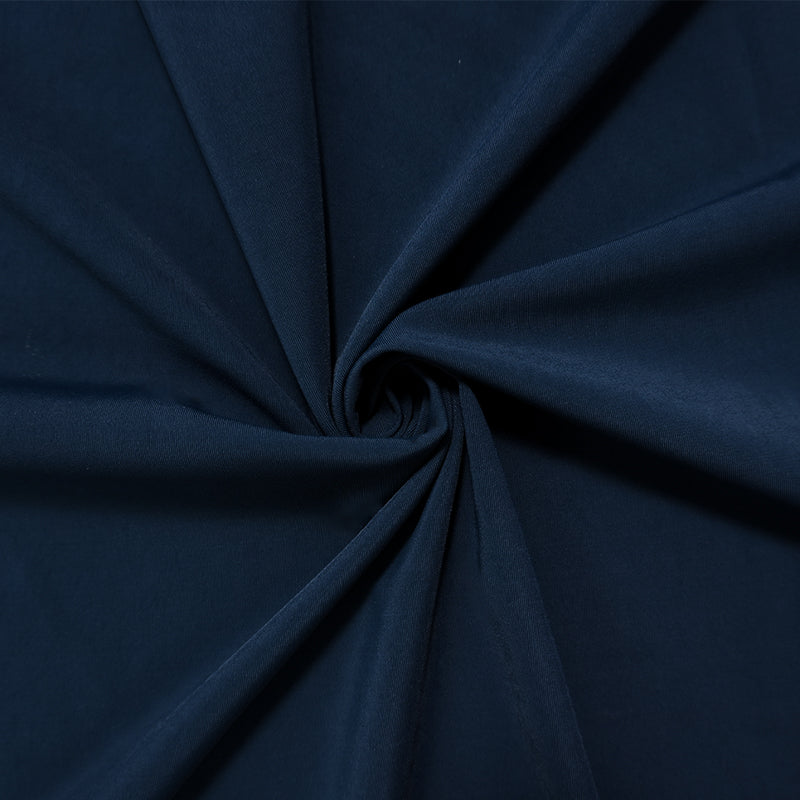 Deep Navy Famous Maker Nylon Stretch Solid Tricot Knit Yoga Fabric