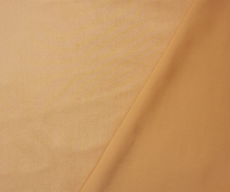Caramel Beige Famous Maker Nylon Satin Tricot Knit Yoga Fabric