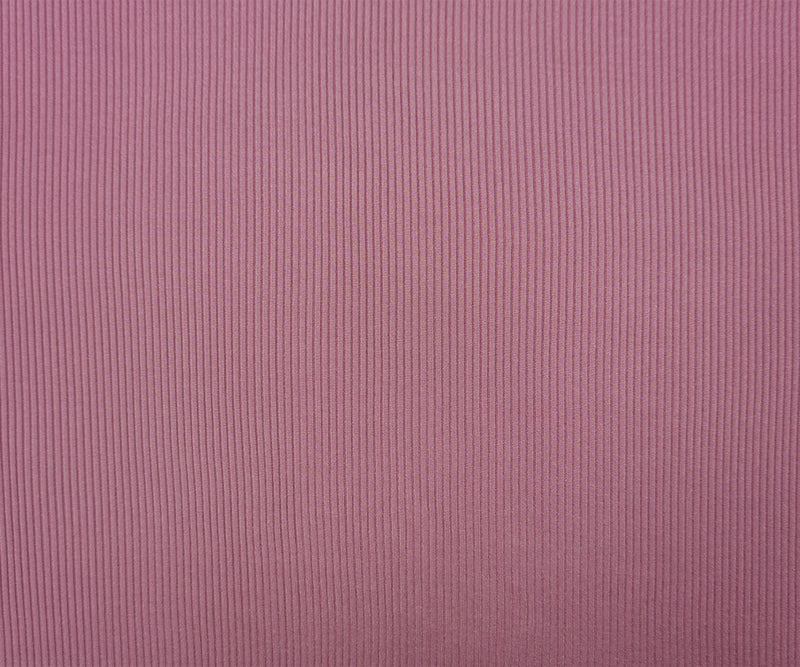Pink Famous Maker Nylon Spandex Solid Rib Knit Fabric