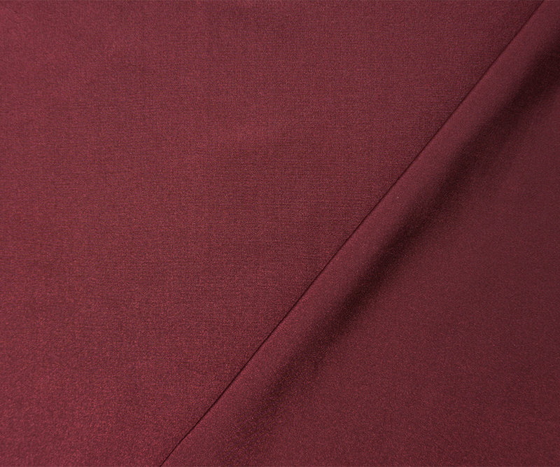 Burgundy Red Famous Maker Nylon Solid Satin Tricot Knit Yoga Fabric