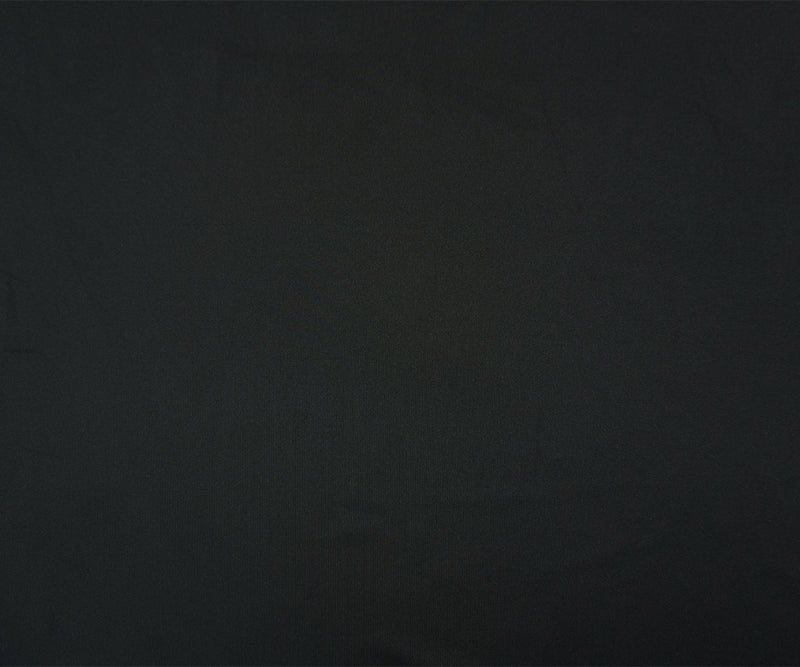 3 1/2 YD PC-Black Famous Maker Nylon Spandex Solid Double Knit Fabric