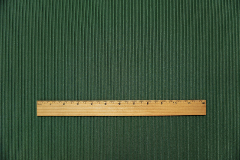 Green Famous Maker Nylon Spandex Solid Rib Knit Fabric