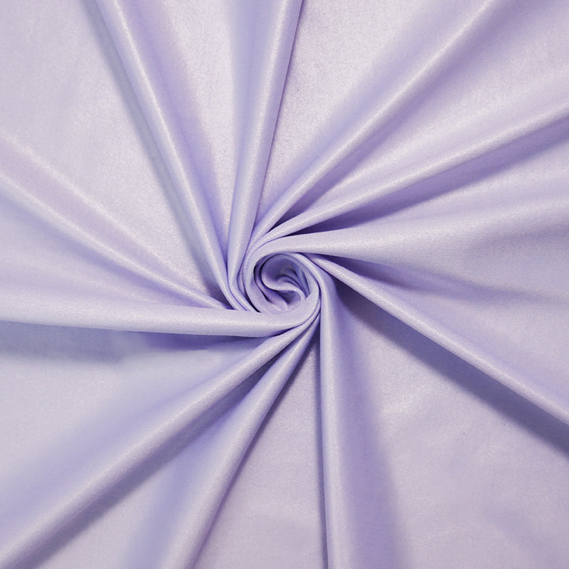 Light Purple Famous Maker Nylon Solid Satin Tricot Knit Yoga Fabric