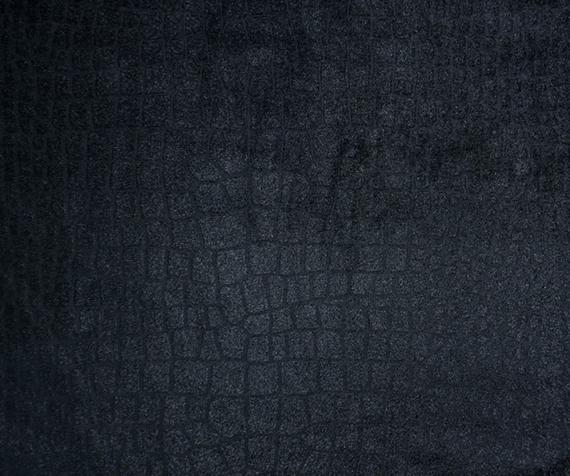 Black Famous Maker Nylon Spandex Reptile Satin Tricot Knit Fabric