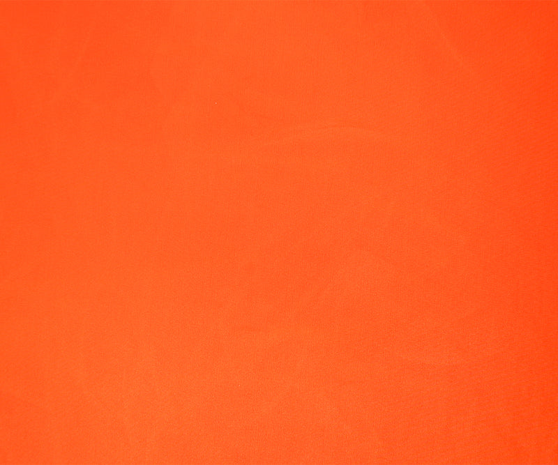 Orange Famous Maker Nylon Solid Satin Tricot Knit Yoga Fabric