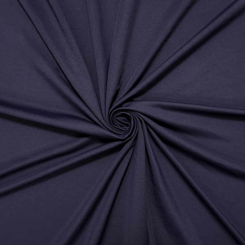 Deep Navy Famous Maker Nylon Solid Tricot Knit Yoga Fabric